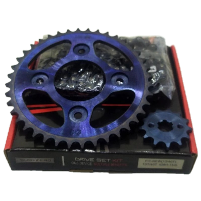 GEAR / GEAR GIR SET PAKET SEPUH 13T 40T SUPRA FIT NEW - X 125 KARBU / INJEKSI - REVO 100 / LAMA OLD 