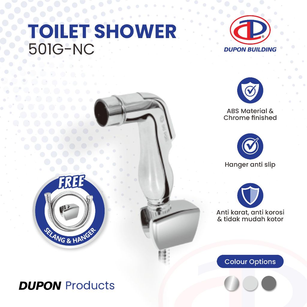 DUPON Toilet Shower Jet Shower Bidet Cebok Semprotan Kloset WC 501G-NC