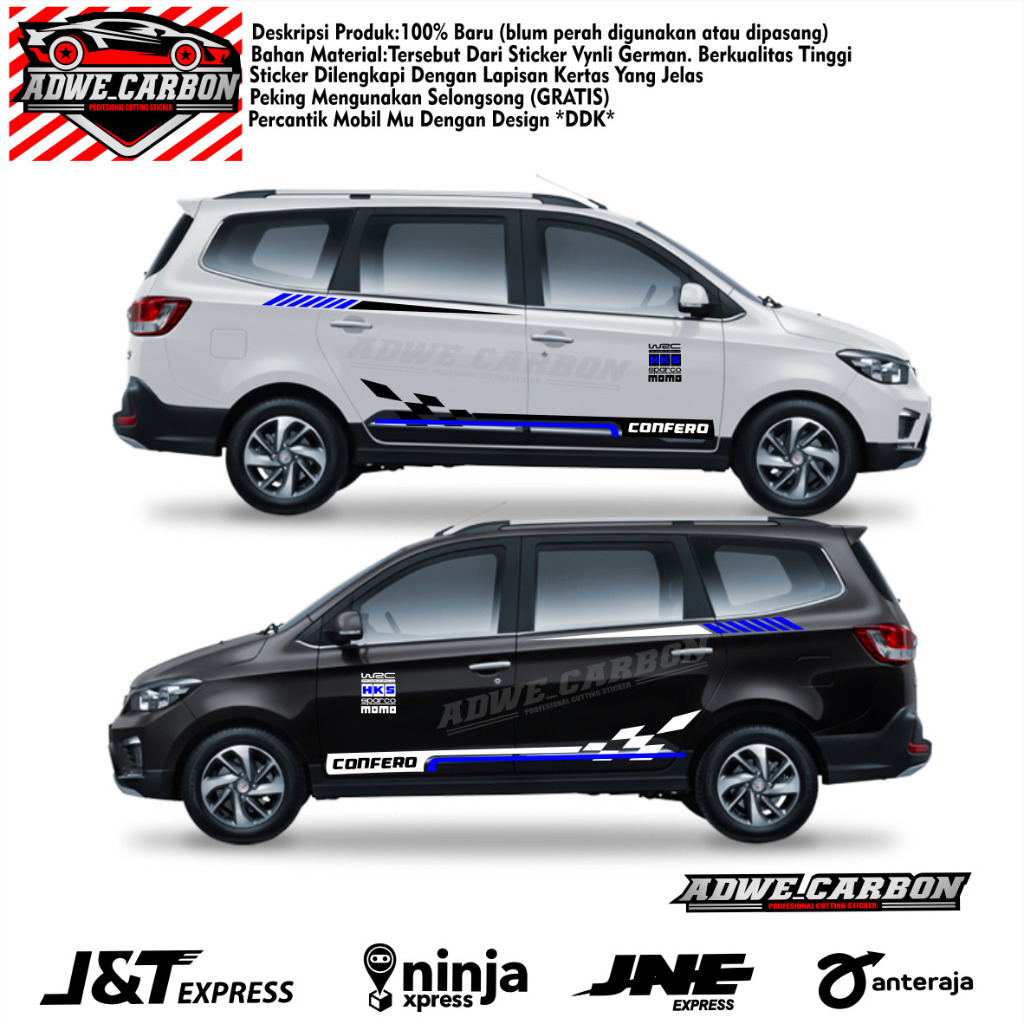 Sticker wuling confero sticker stiker mobil confero sticker list confero