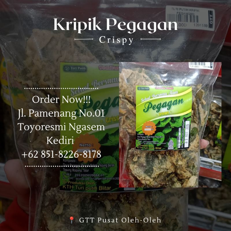 

kripik daun pegagan|pegagan crispy by turi putih