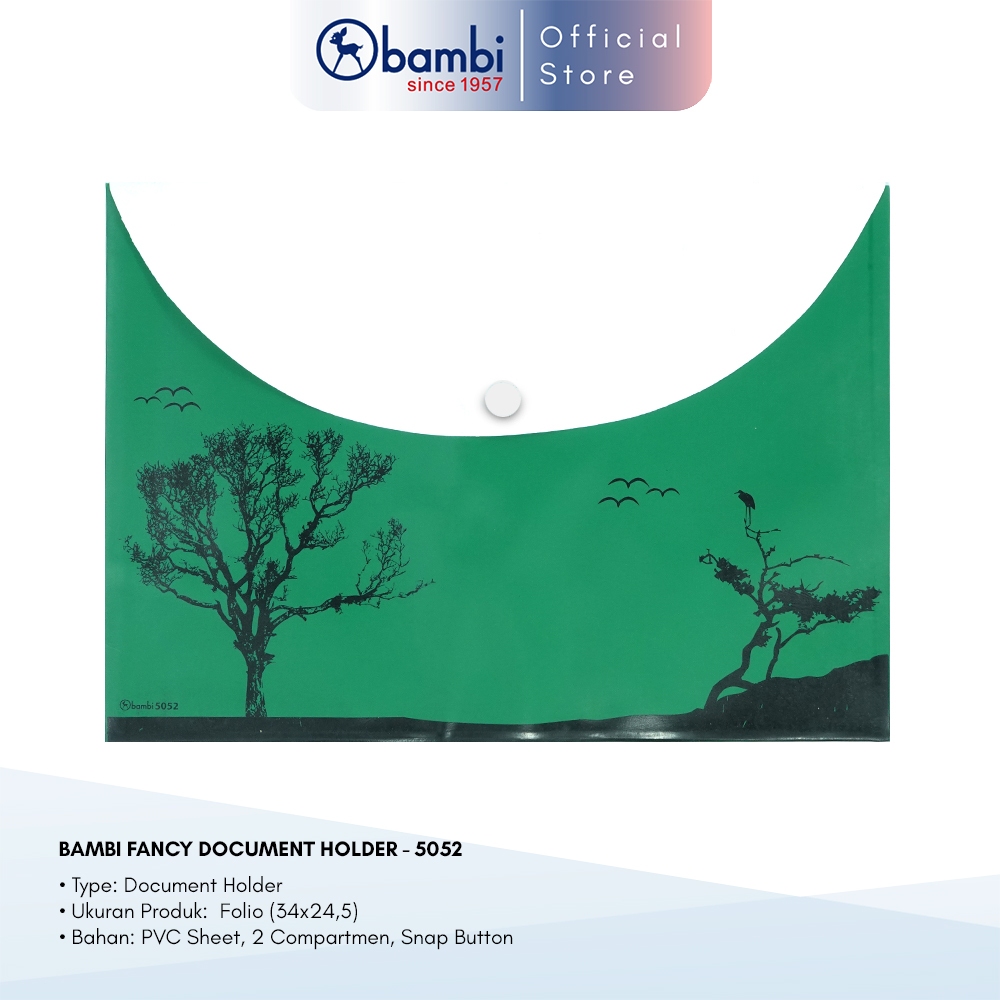 

Bambi Document Folio Tipe Document Button Folder Hand Sling Bag Orginal