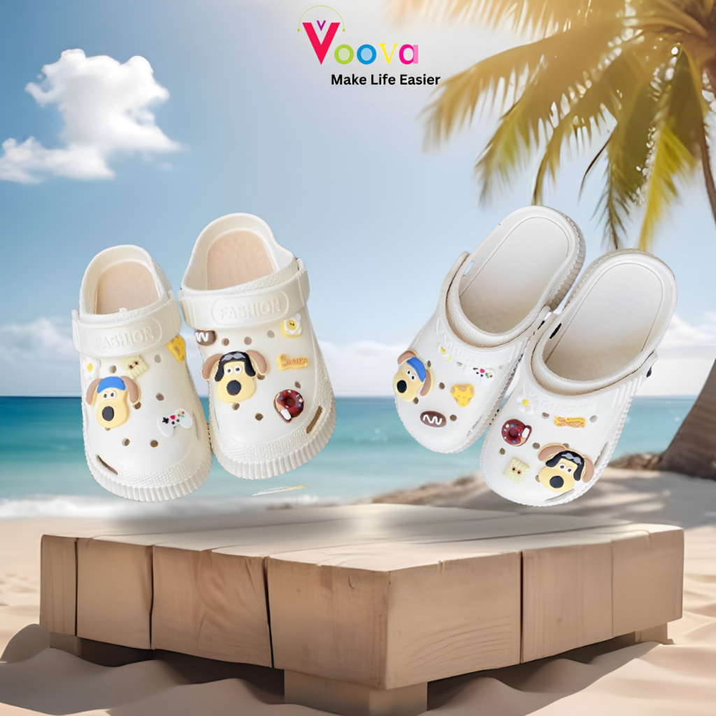 VOOVA Sendal Wanita Lucu /Sandal Kodok Wanita/Sendal Wanita Anti Slip/Sandal Hangout Free Cartoon Ac