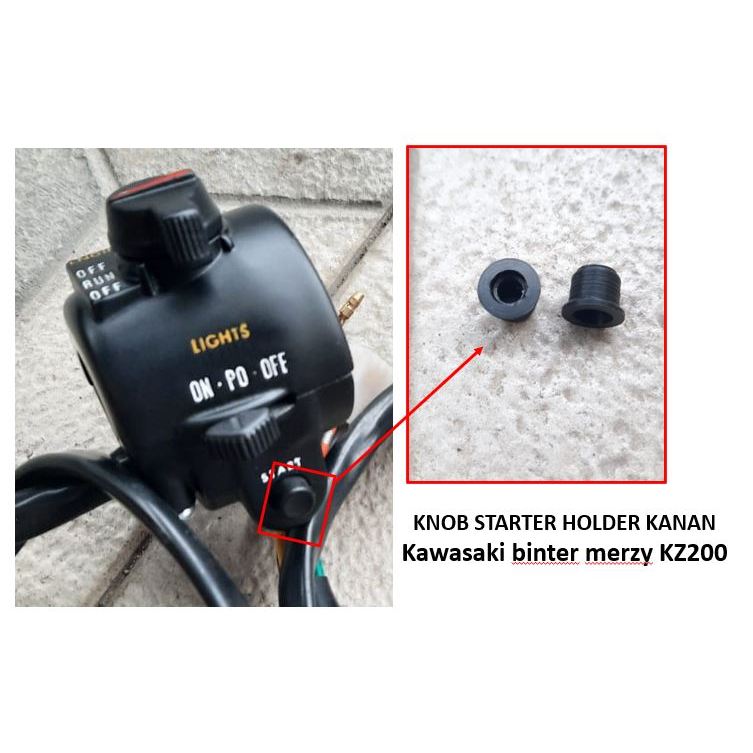 Knob tombol saklar starter holder kanan kawasaki binter merzy KZ200