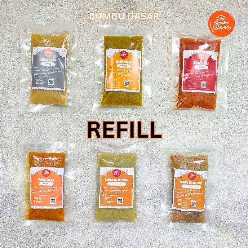 

[VARIAN] BUMBU DASAR MERAH | PUTIH | KUNING | TUMIS | OREN - BUMBU INSTAN PREMIUM BY BUMBU WILONA