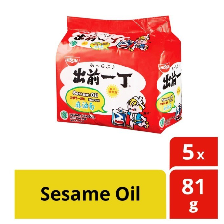 

Nissin Instant Noodle Sesame Oil 5x81gr