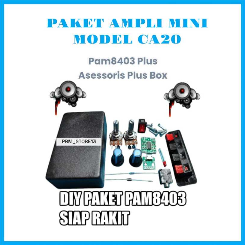 paket Pam8403 plus aksesoris plus box