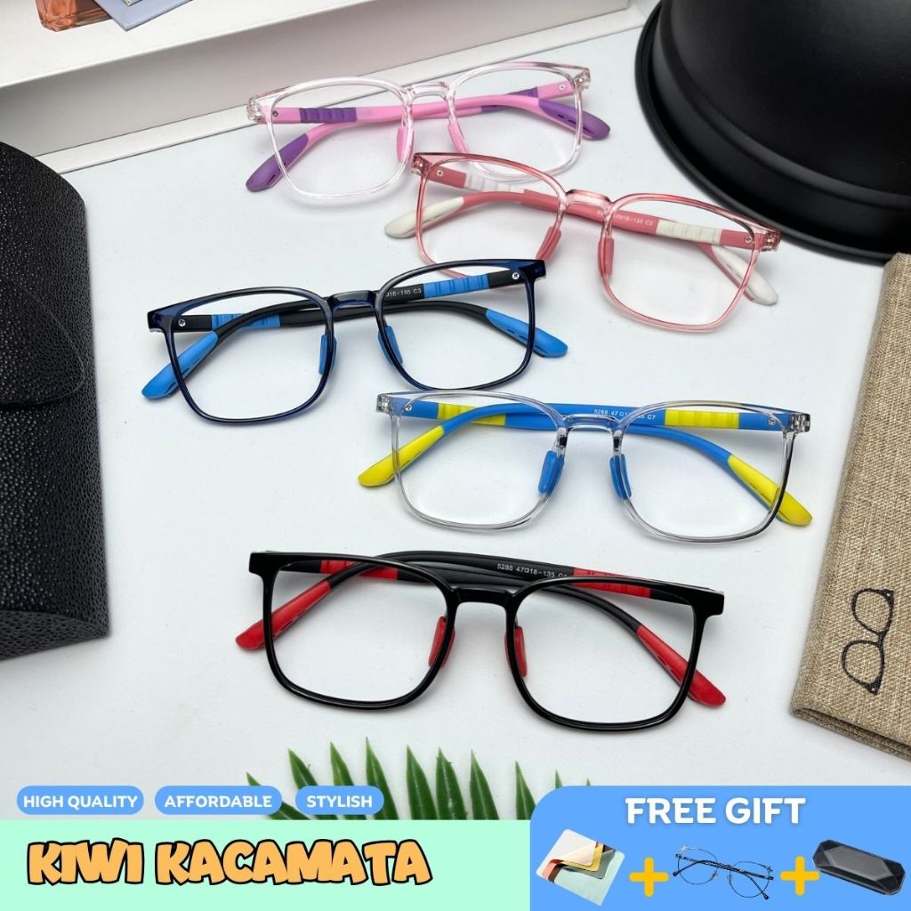 kiwi kacamata frame kacamata tr90 anak 5288