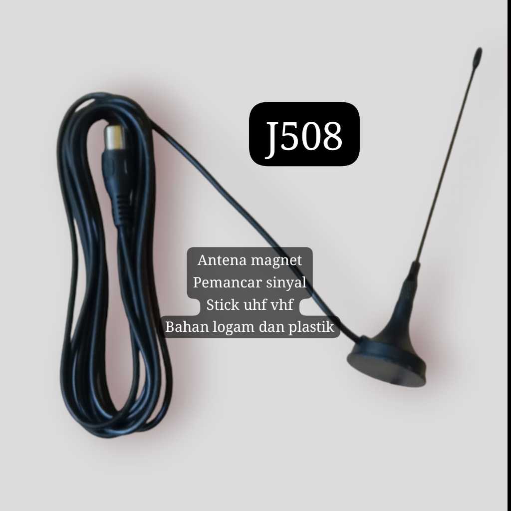 J508 ORIGINAL ANTENA MAGNET TV TELEVISI INDOOR OUTDOOR PENANGKAP SIARAN MODERN SINYAL SIGNAL PEMANCA