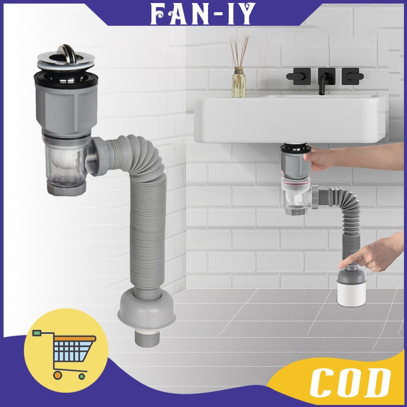 1Set Universal Selang Sink Cuci Piring Slang Pembuangan Cuci Piring Selang Bak Cuci Piring Wastafel