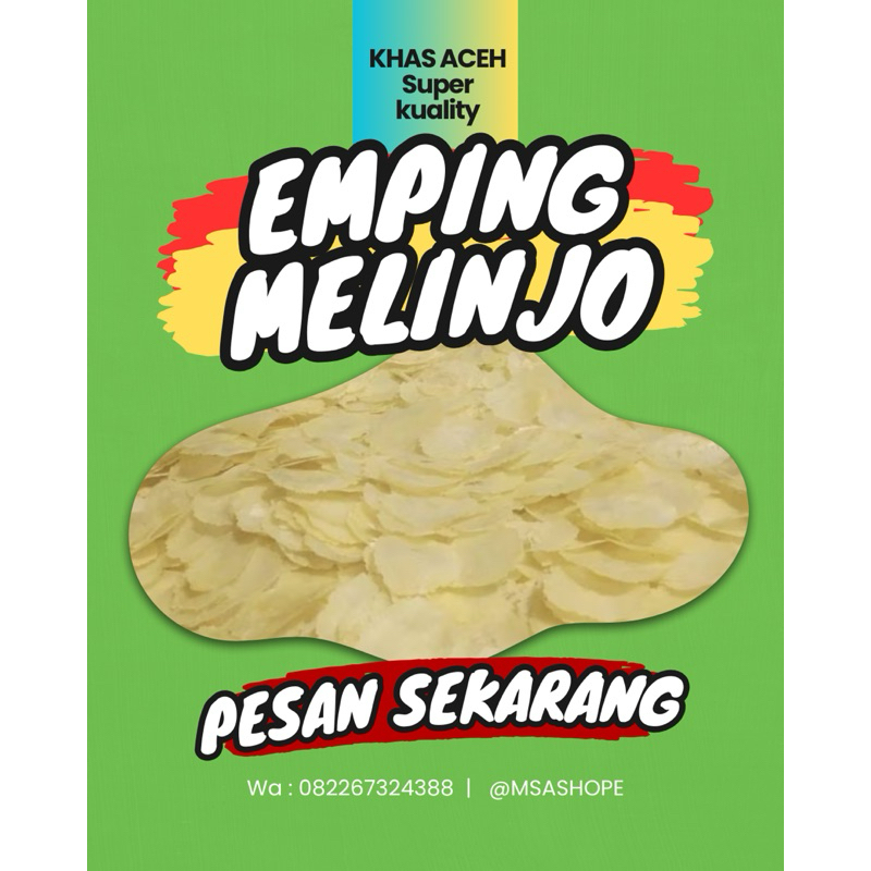 

KERUPUK EMPING MELINJO MENTAH KHAS ACEH 250gr/500gr/1kg