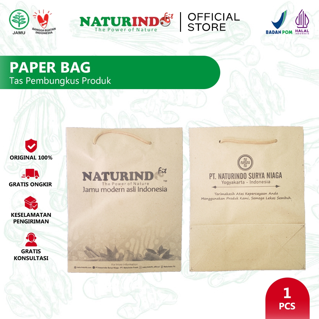 

NATURINDO FIT - PAPER BAG (Tas Pembungkus Produk)