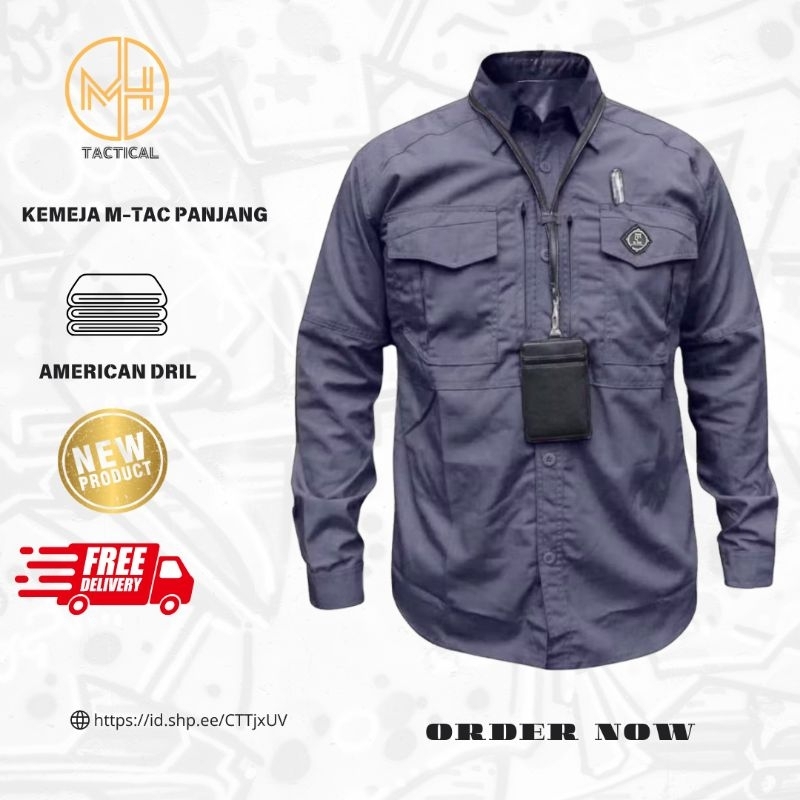 Kemeja Tactical M-Tac Lengan Panjang - Original