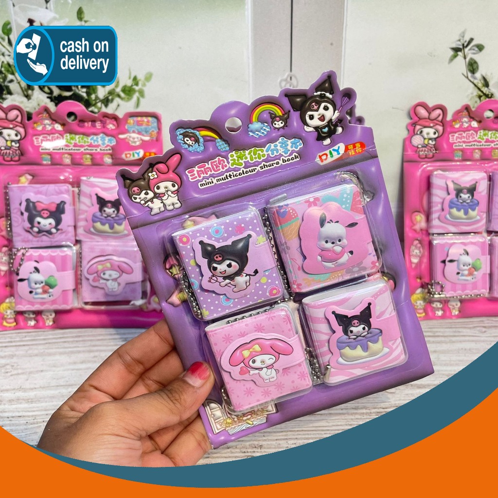 

BUKU MINI 1 SET 4 PCS SANRIO KODE FY-0001 BK-1425 KADO ANAK LUCU KREATIVITAS SOUVENIR SUVENIR ALAT TULIS KANTOR SEKOLAH MURAH TERMURAH COD