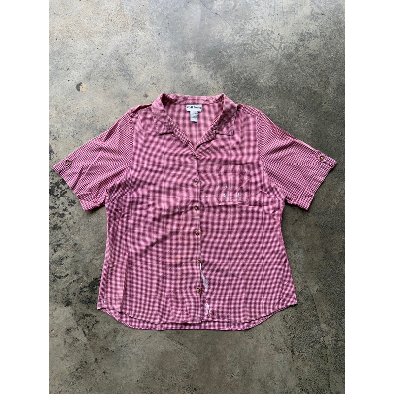 Vintage 60’s Miller’s Painted Plaid Shirt