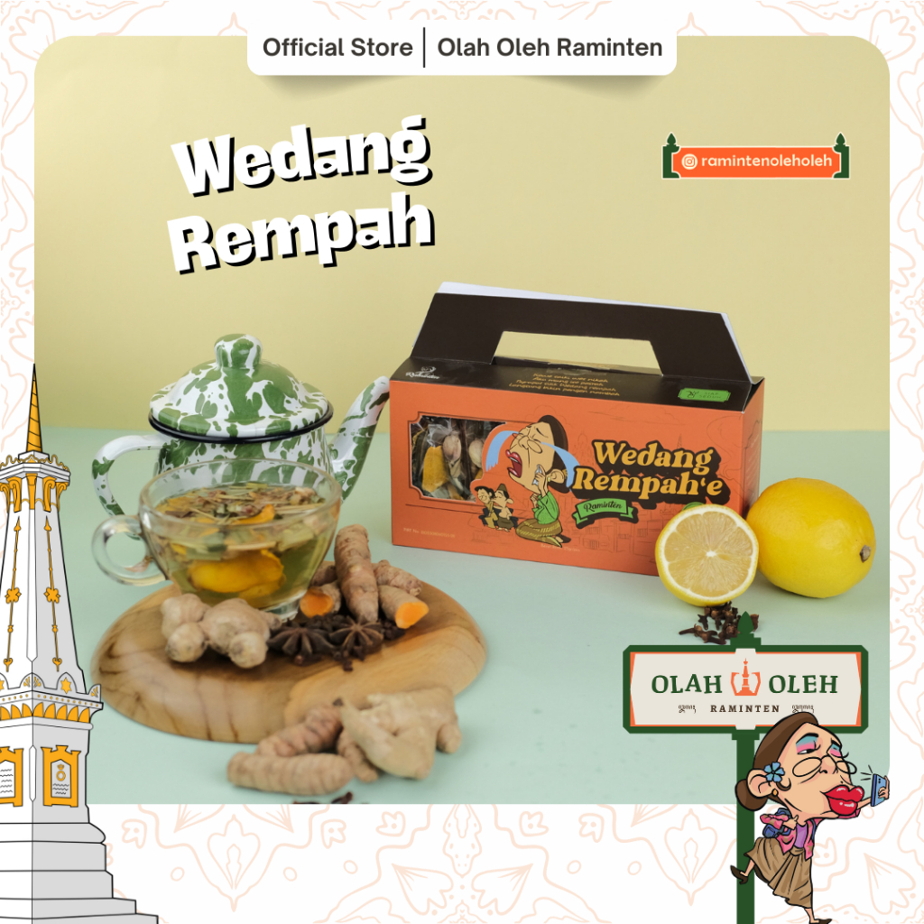 

Wedang Rempah'e Raminten 10pax Original Bahan Alami Premium Wedang Rempah khas Jogja Hamzah Batik