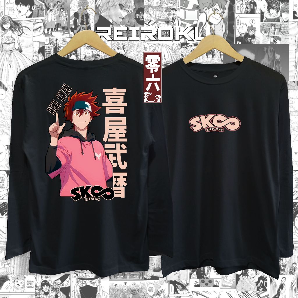 kaos anime Reki Kyan SK8 The Infinity tshirt kaos karakter kaos distro lengan panjang / lengan pende