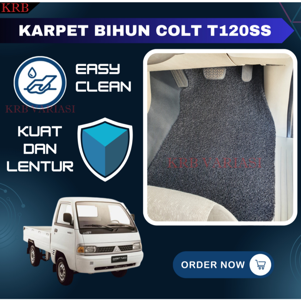 Karpet Lantai Bihun Mobil Pick Up Colt T120SS Karpet Mie Colt SS Bagian Depan Karpet SS Pickup