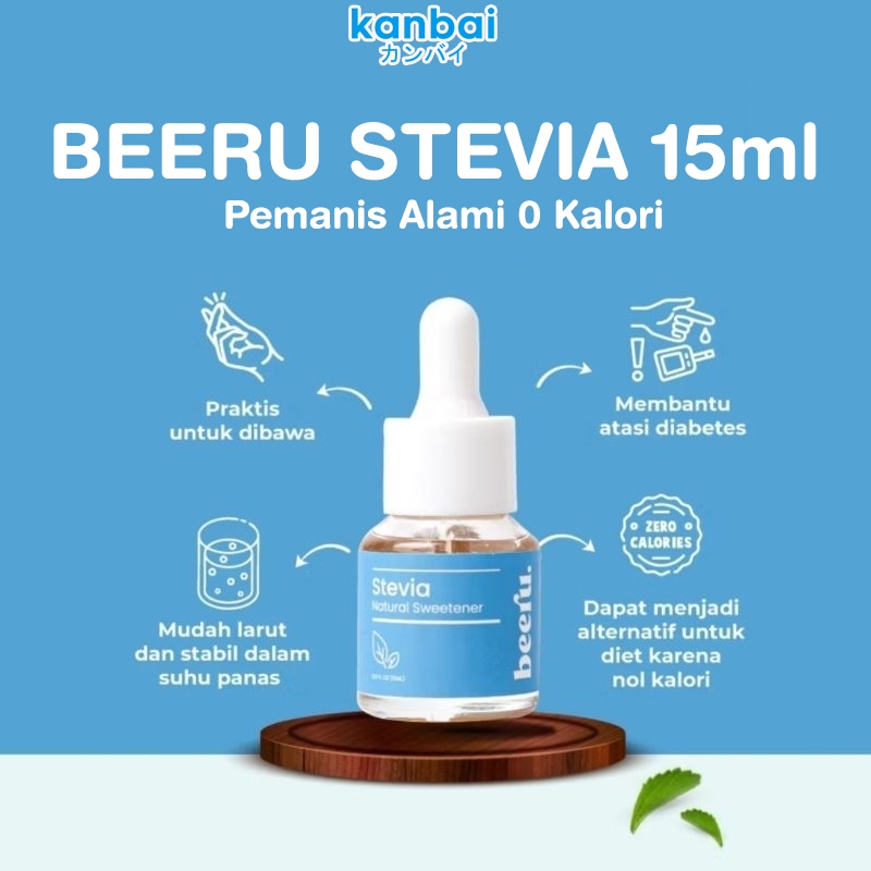

Pemanis Alami Tanpa Kalori Beeru Stevia 15ml Pengganti Gula Diabetes