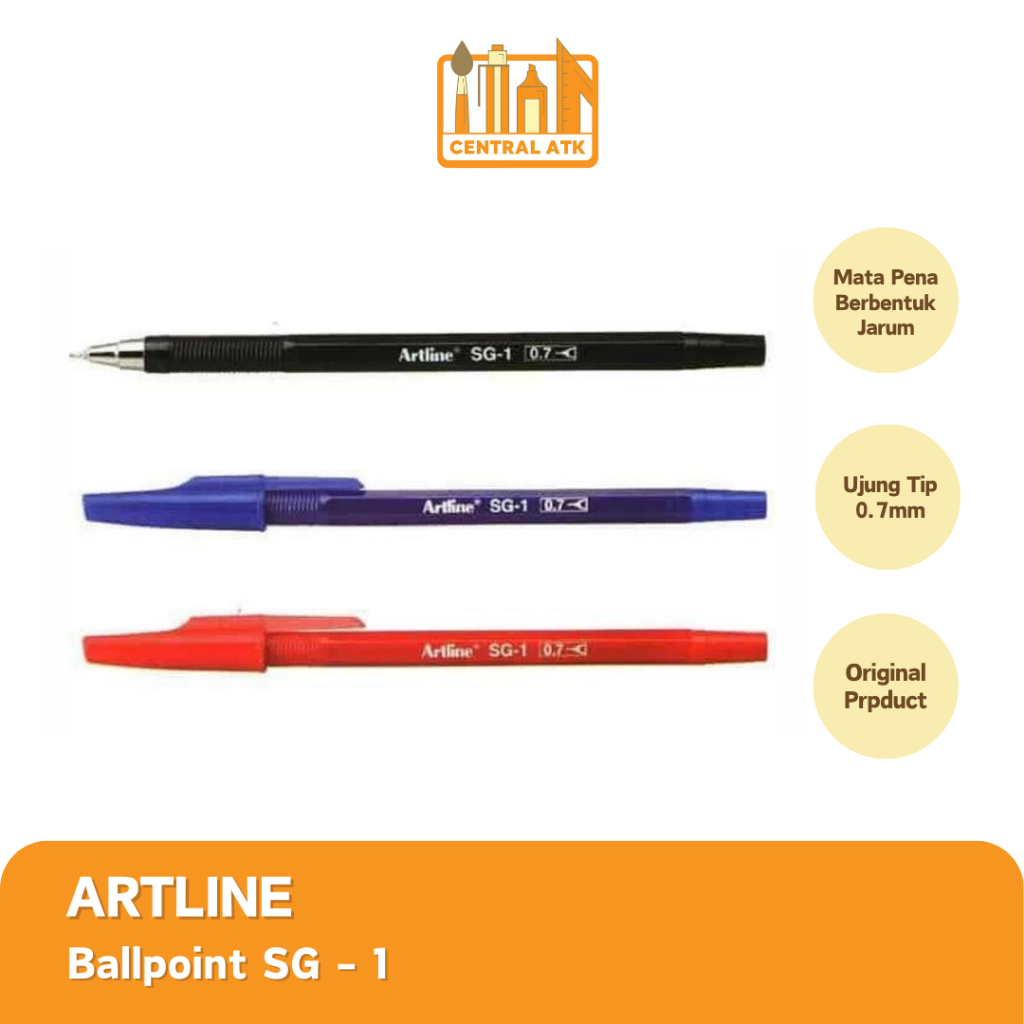 

BALLPOINT / BOLPEN / PULPEN ARTLINE SG-1 0.7 MM (1PCS)