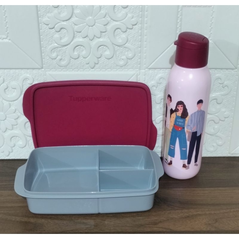 Bekal Tupperware/bekal sekolah/eco fancy 750ml/eco Bottle/Lollytup Tupperware/kado anak/Tupperware P
