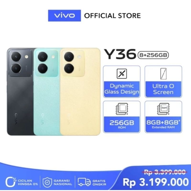 Vivo Y36 4G Ram8/256Gb Original & Bergaransi Resmi Vivo