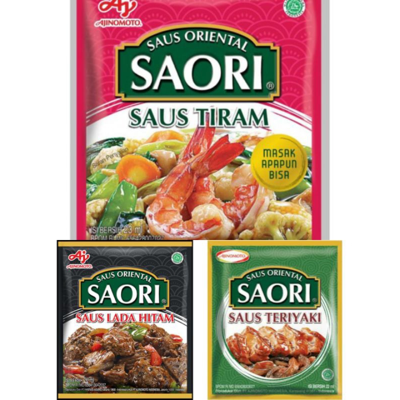 

SAORI SAUS TIRAM, TERIYAKI, DAN LADA HITAM SACHET