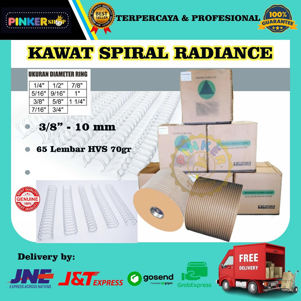 

Kawat Spiral 3/8putih Radiance spiral kalender meja wire spool spiral kawat roll kalender Duduk Ring Kawat Kalender Jilid Spiral