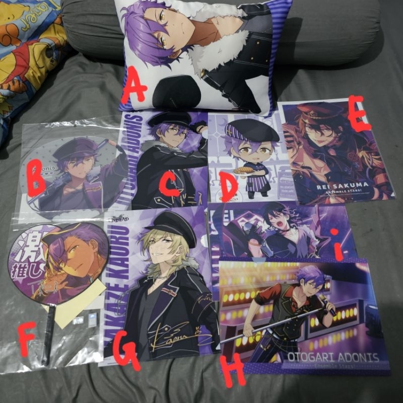 official merch ensemble stars undead adonis kaoru rei clearfile kipas