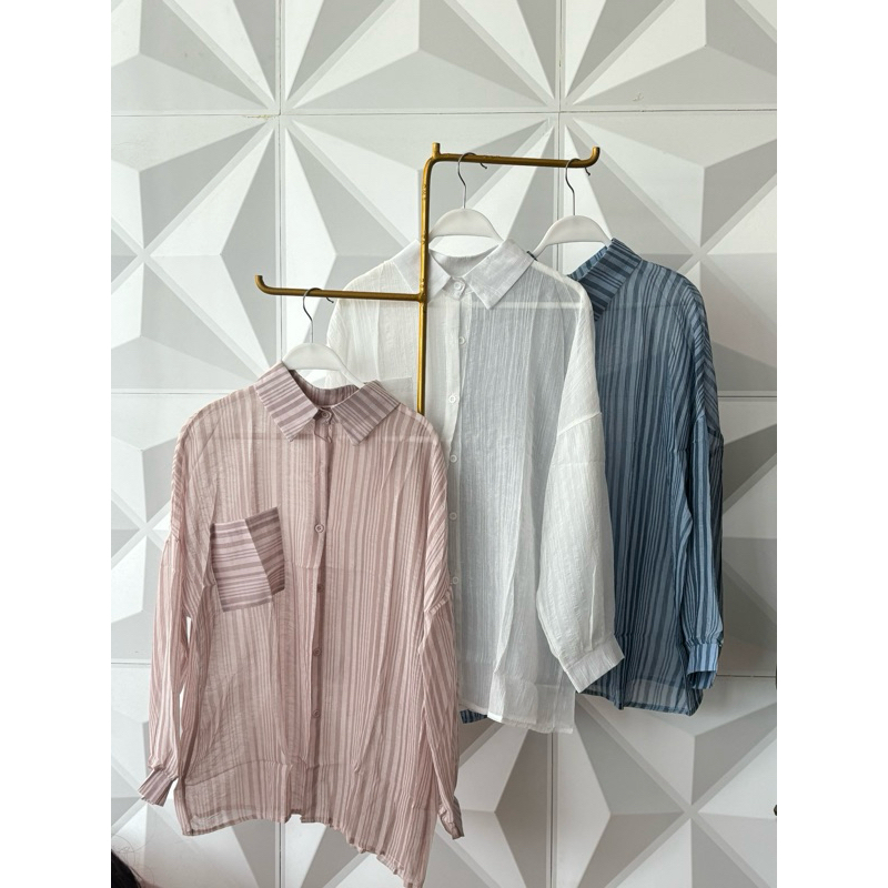 KEMEJA OVERSIZE BAHAN SIFON IMPORT