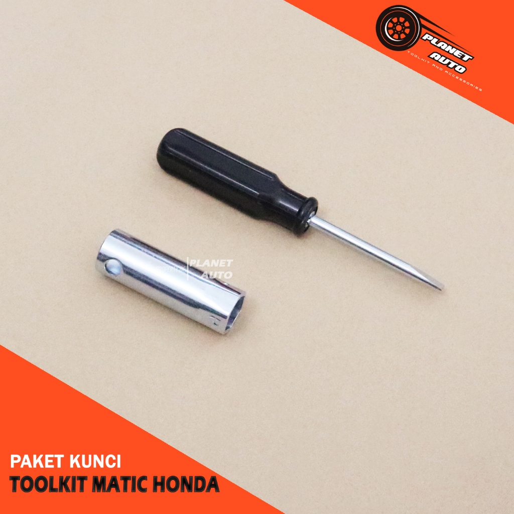 Toolkit Set Motor Matic Honda Obeng & Kunci Busi