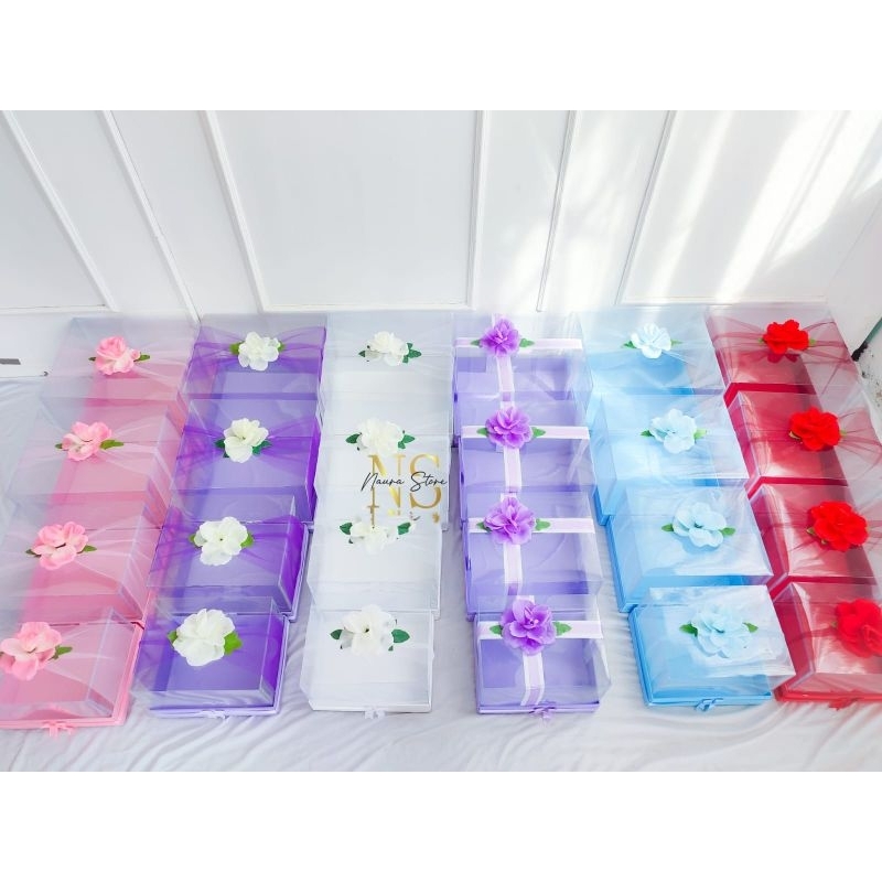 (1 PCS) Box hantaran / Kotak seserahan tutup mika / Box seserahan murah