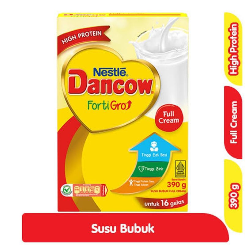 

NESTLE DANCOW Fortigro susu bubuk kotak full cream, instant, cokelat 390gr/780gr