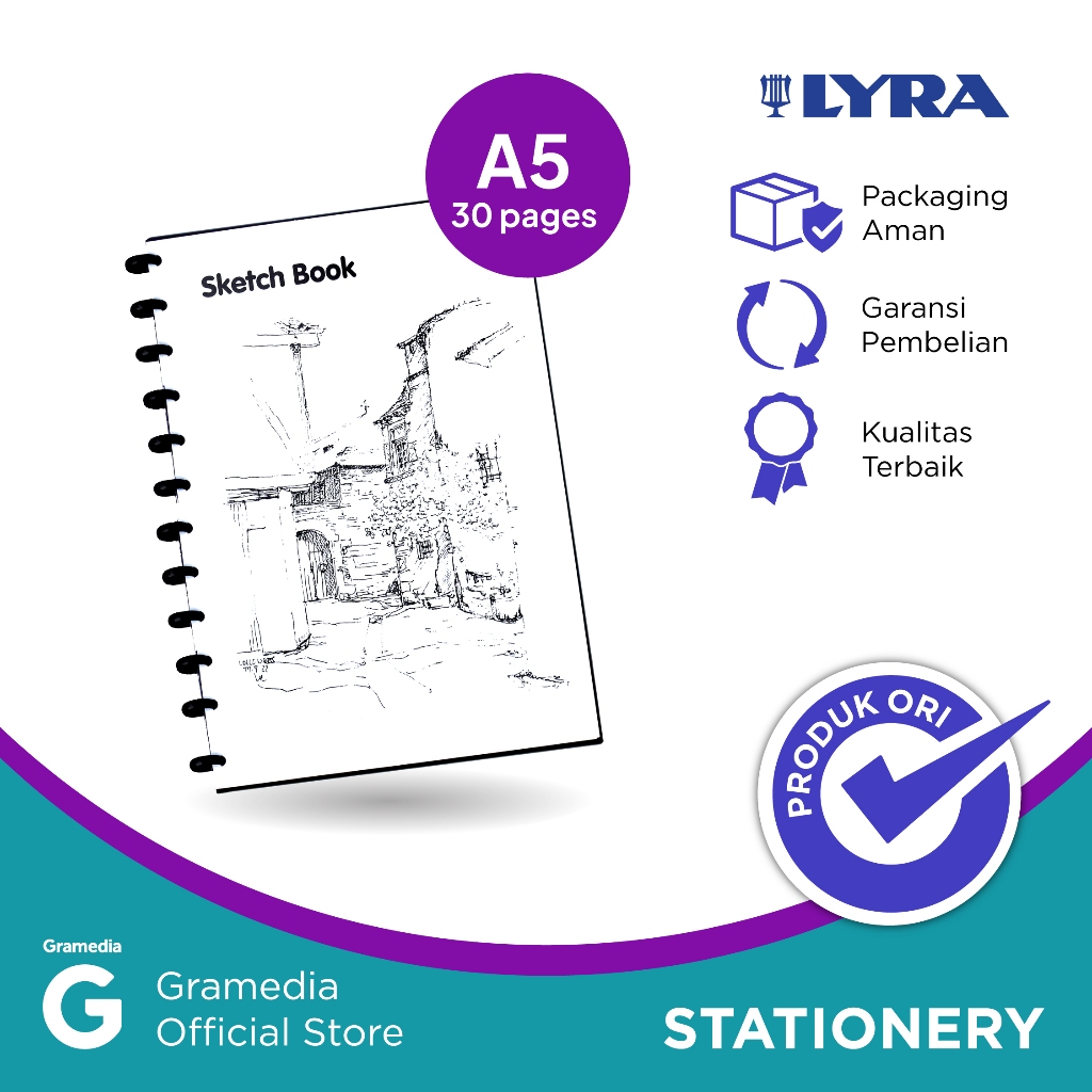 

Lyra-Sketch Book A5 W/ 30 Pages