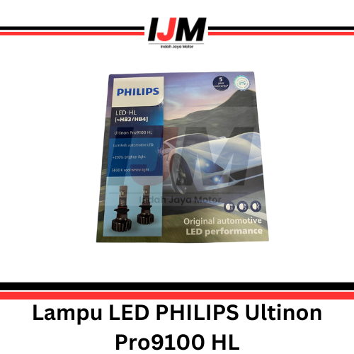 Lampu LED Philips Ultinon Pro9100 H4 - 350% Lebih Terang