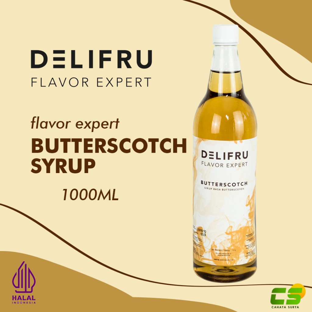 

Delifru Syrup/Sirup - Butterscotch Syrup 1000 ml