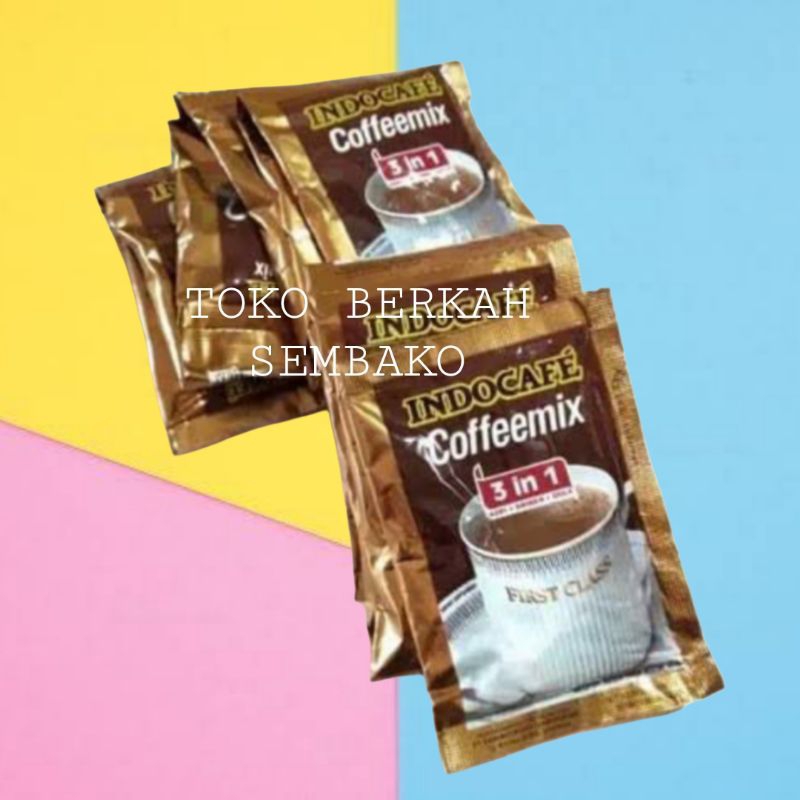 

(RENCENG) Kopi INDOCAFE CoffeMix 3in1 20gr Isi 10Pcs