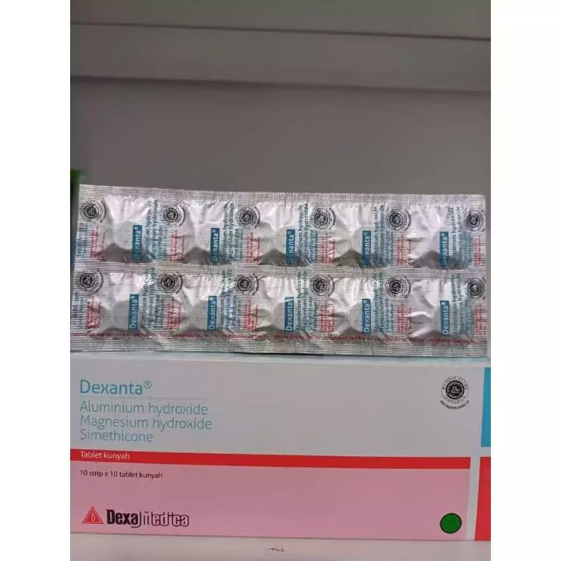 Dexanta Tablet (1Strip @10Tablet Kunyah) - Obat Magh