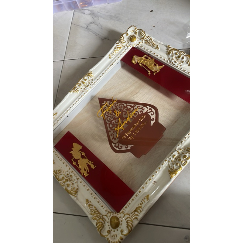 Set Brush Bunga Mahar akrilik hantaran