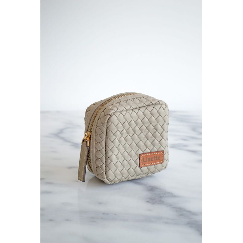 Linette bella pouch anyam/ pouch makeup/ pouch kosmetik