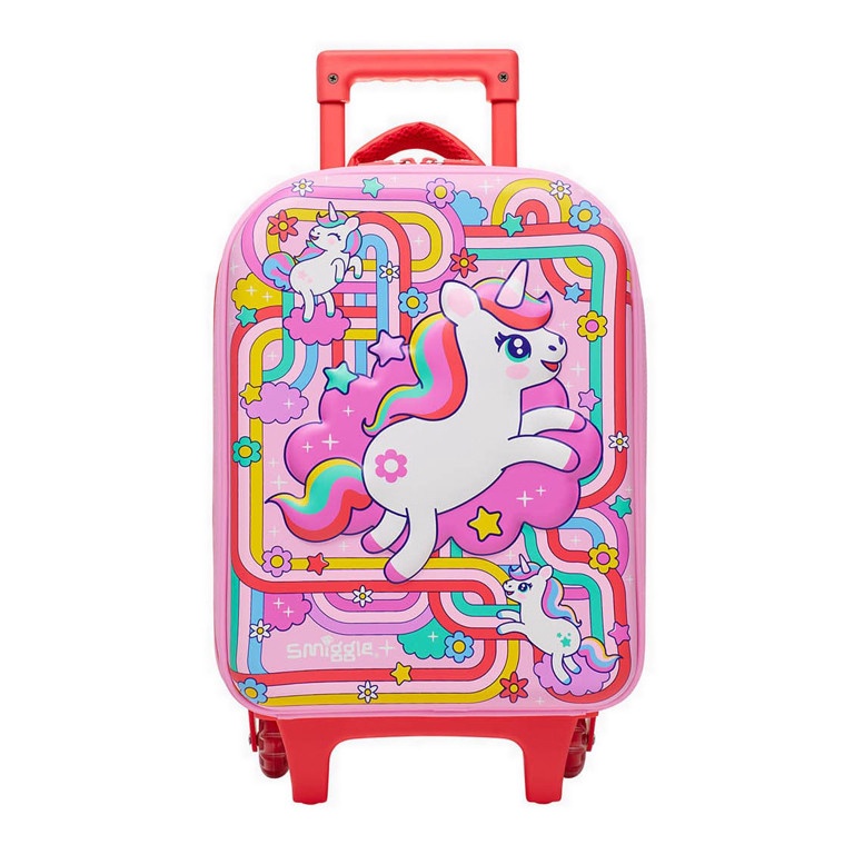 Barang Pilihan Smiggle Blast Off Junior Hardtop Trolley Bag  IGL452875PNK