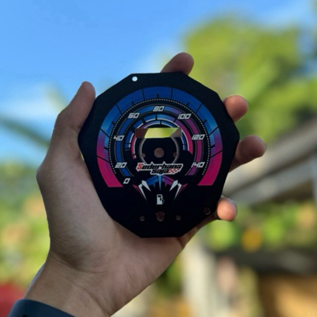 Speedometer Custom mio M3 bisa Request Nama, Logo, warna sesukamu ( Bukan Berarti design baru iah )