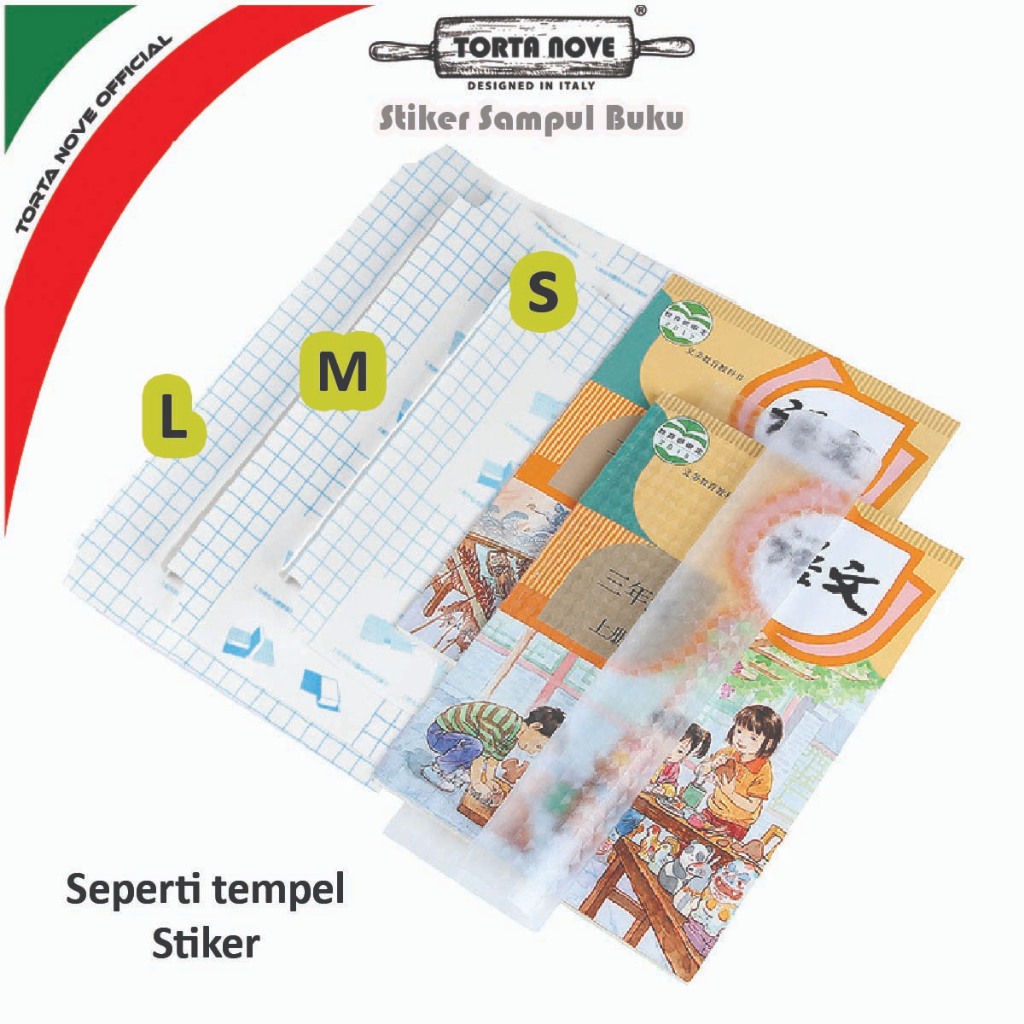 

Sampul buku sticker pvc plastik transparan polos Self adhesive Book Cover Lks Pelindung Buku sekolah