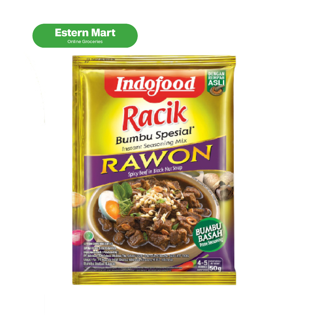 

Indofood bumbu racik rawon 50gr | bumbu instan rawon | bumbu bubuk rawon | bumbu dasar | bumbu masak