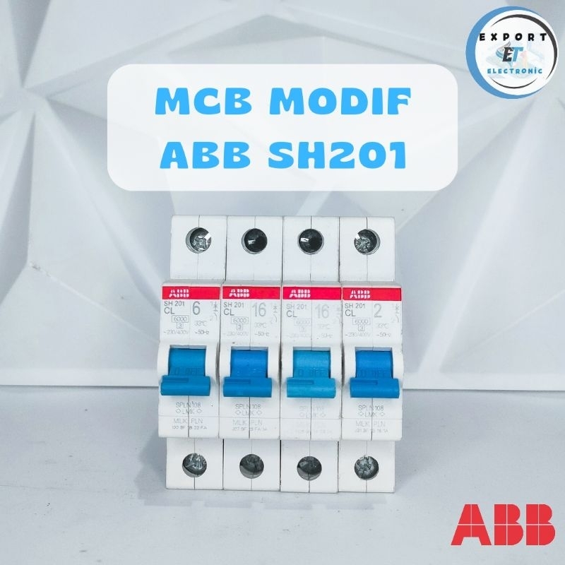 Mcb modif PLN ABB SH201 anti jeglek Ori