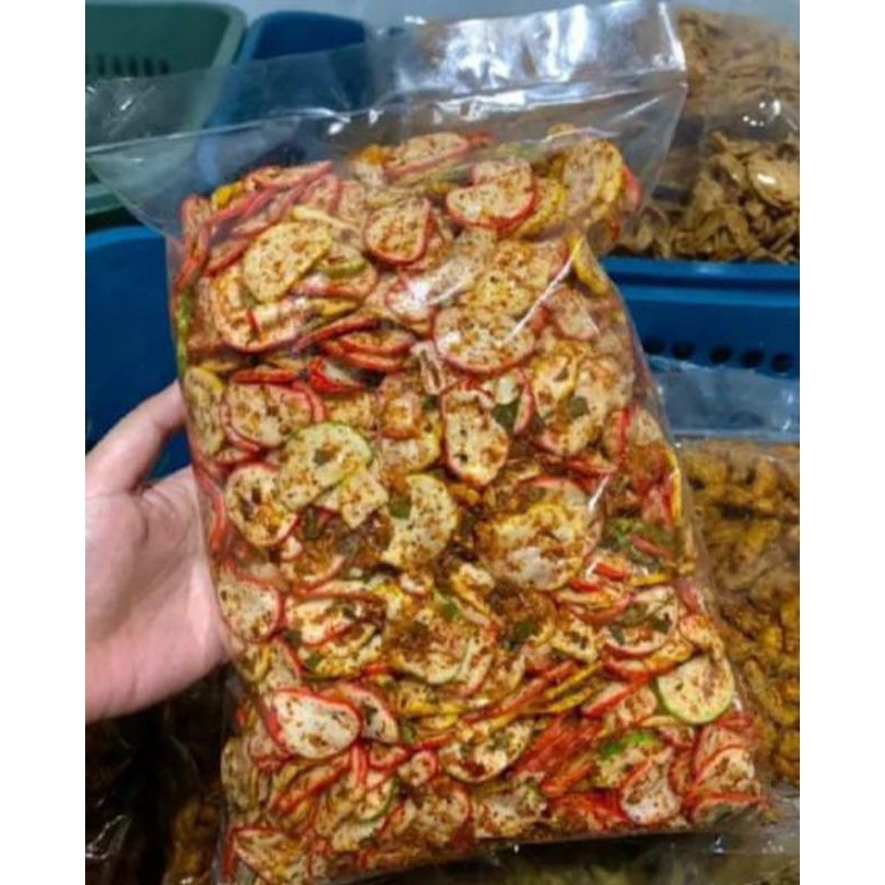 

seblak krupuk pedas extra daun jeruk