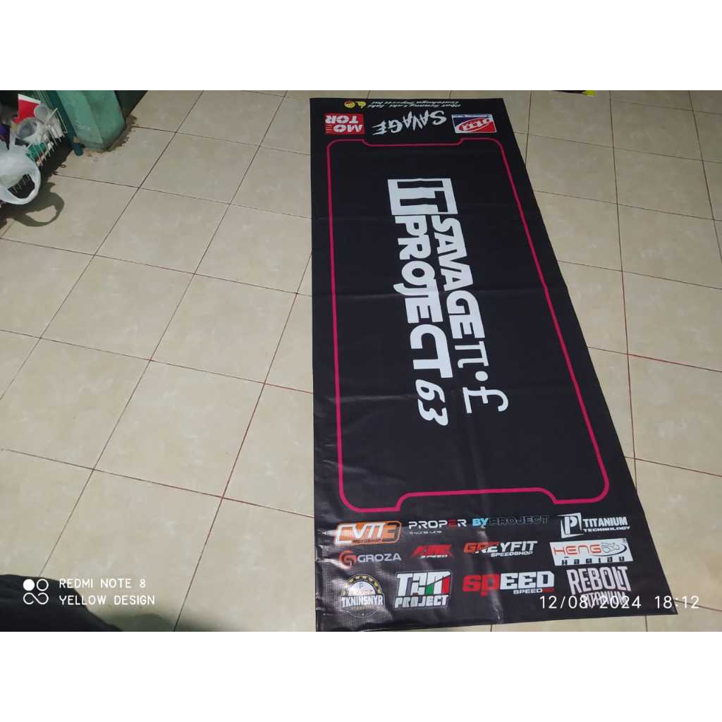 BANNER KARPET ALAS MOTOR KONTES CUSTOM