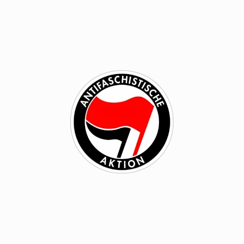 

sticker Antifascistische aktion logo antifa stiker