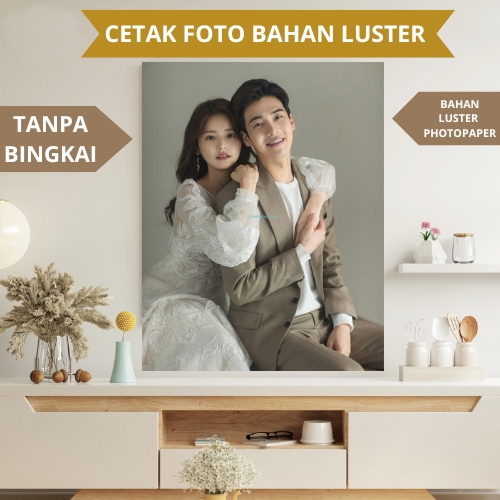 CETAK FOTO UKURAN BESAR WEDDING / FOTO PREWEDDING / FOTO KELUARGA