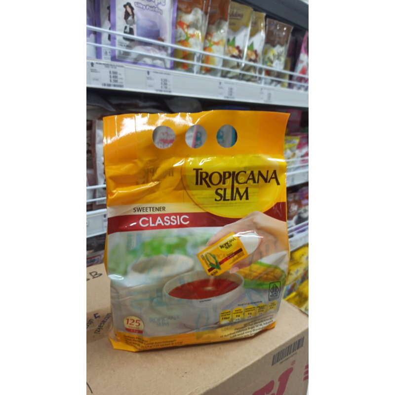 

TROPICANA SLIM SWEETENER CLASSIC 125 sachet-pemanis alami untuk diabetesi dan diet