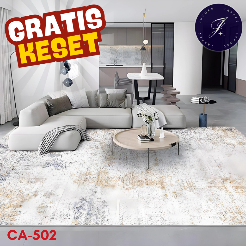 Karpet Lantai Ruang Tamu Motif Abstrak Elegan 200x300 cm 180x250 120x200 Aesthetic Minimalis Juford